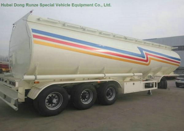 52m3   Fuel Tanker Semi Trailer  3 Axles 4 Compartments For Diesel ,Oil , Gasoline, Kerosene  Transport