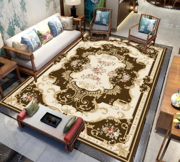 European Style  Thickened Full Paving Sofa Bedroom And Living Room Floor Carpets