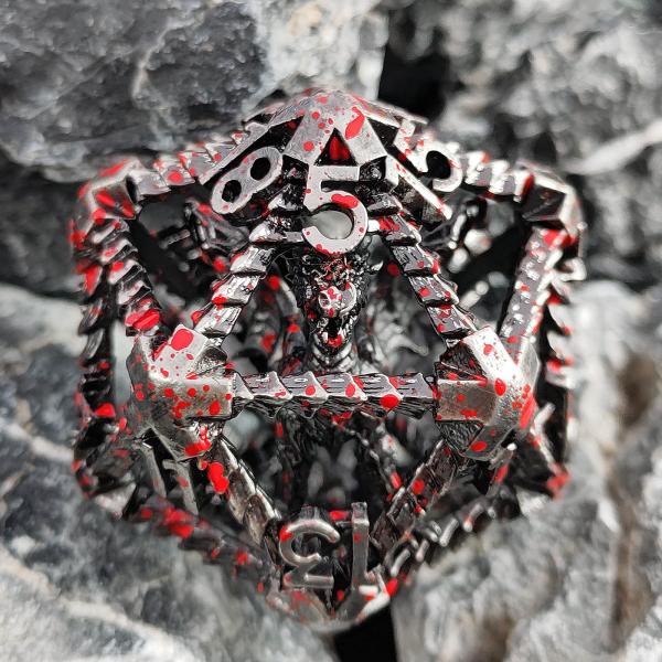 20 Sided Metal Hollow Dice D20 Large-Scale DND Polyhedral RPG Dungeons And Dragons