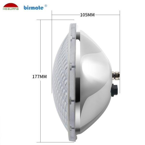 Ampola clara de aço inoxidável impermeável RGB da associação do diodo emissor de luz da piscina 12V da estrutura IP68