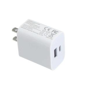 US 2ピン 18W デュアルUSB ウォールチャージャー タイプC&USB-A スマートフォン,タブレット,カメラ用 急速充電電源アダプタ