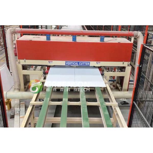 55kw PVC Film-Coated Gypsum Board Machine with 1300mm Max Laminating Width for 2-6million sqm/year Production