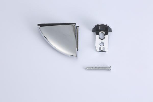 Aluminum Thickened Glass Shelf Clips Multipurpose For Industrial Cabinet