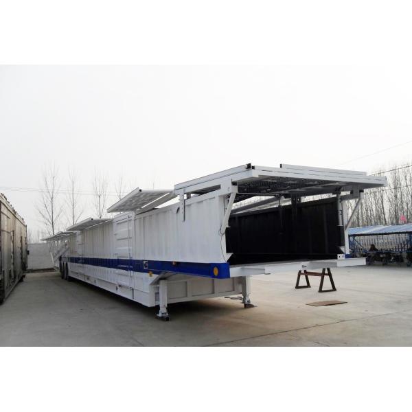 3 оси автотранспортер полуприцеп с стальным материалом и полезной нагрузкой 40000 кг