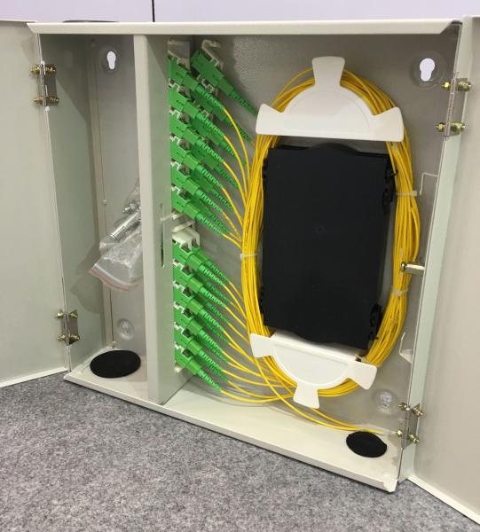 Double Doors KCO-WTB-24A Wall Pole Mountable Fiber Optic Terminal Box 12 24 36 48 ports