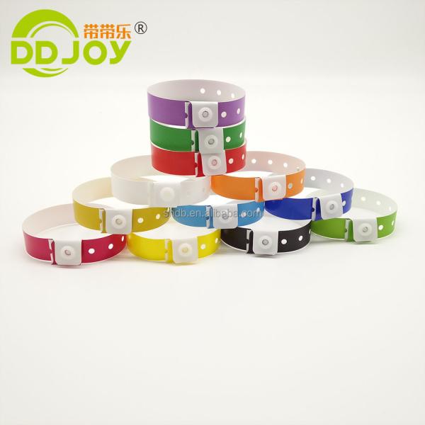 Festival Party Supply One Time Waterproof Numbered Identification Wristband for Events