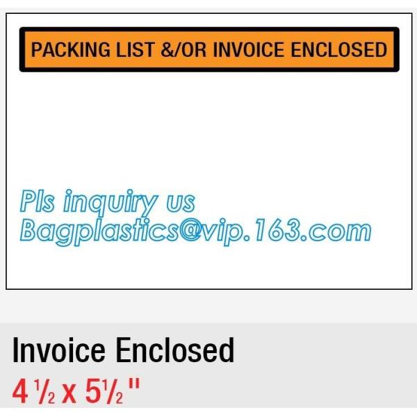 FedEx packing list envelope adhesive tape bag Pressure Sensitive zip lock packing list envelope, Post Fedex Plastic Expr
