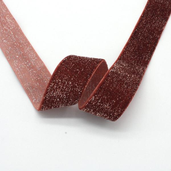Shinny Glitter Silver Gold Velvet Ribbon 10mm-38mm Luxo Velvet Ribbon