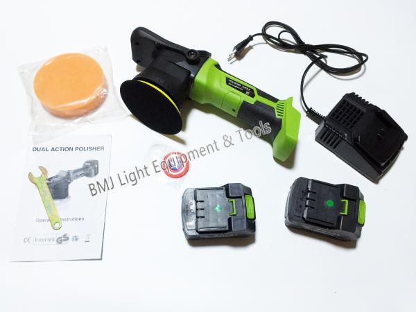 cordless dual action random orbital car polisher With battery charger 18v 400w 2800rpm 100mm or 125mm