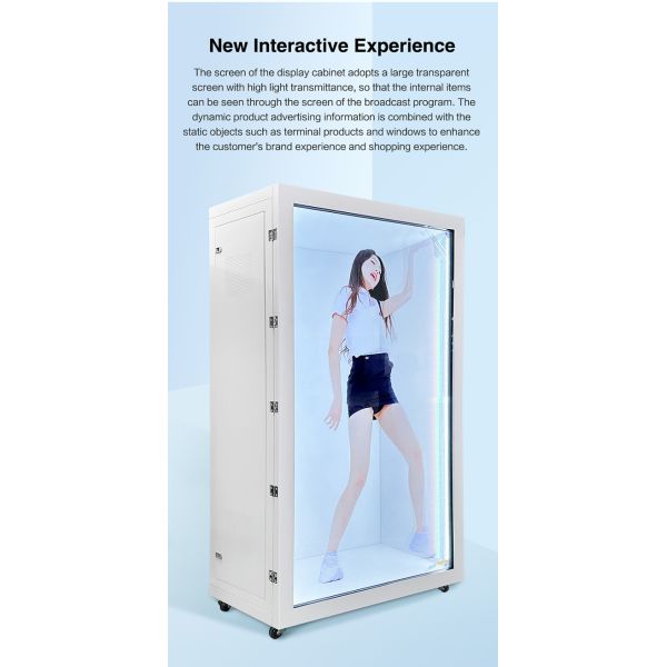 85 inch Indoor 3D Video Holographic transparent display box Lcd showcase Holobox Display Hologram Interactive Cabinet