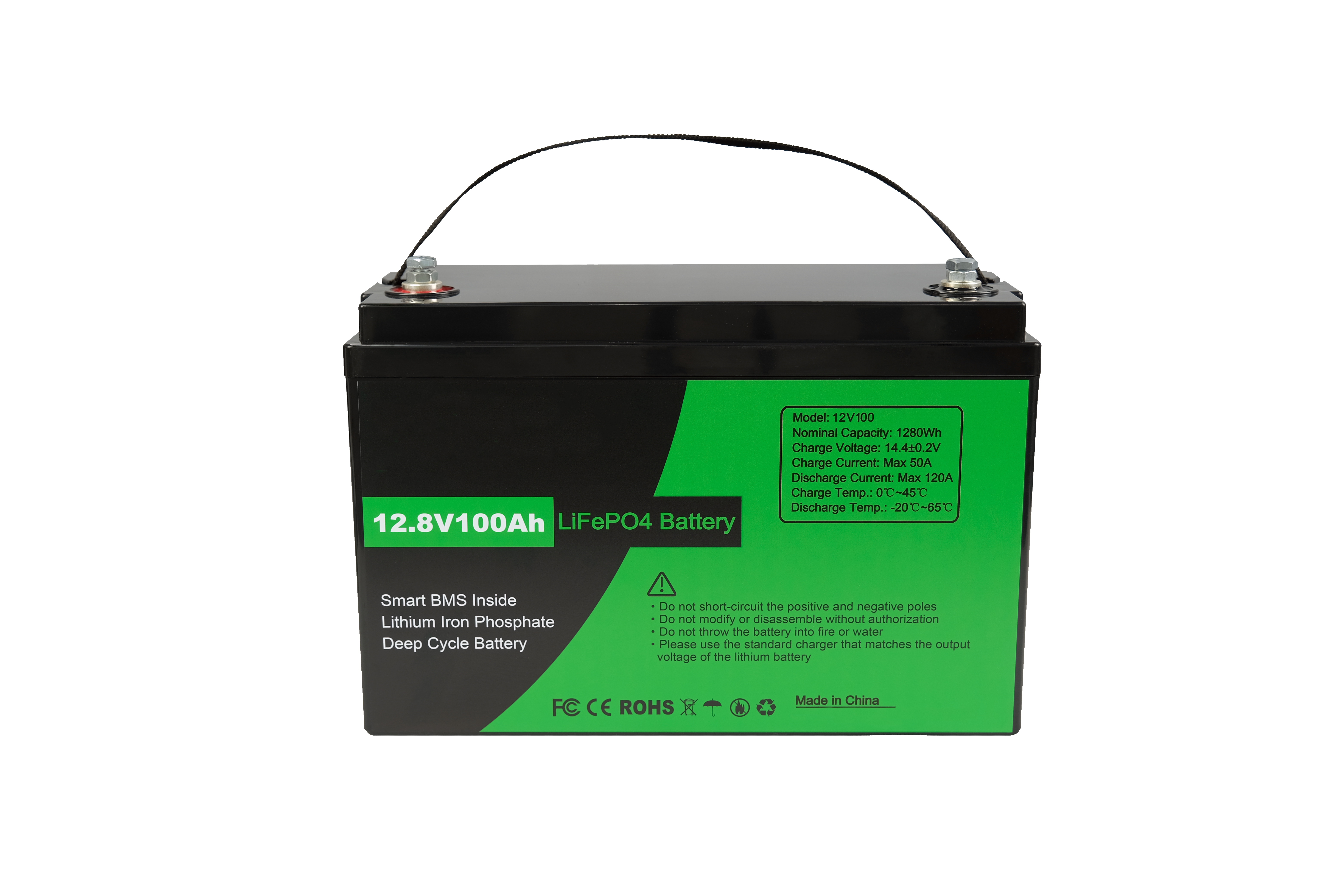 12.8V 200Ah LiFePO4 Battery KMW12V200 Deep Cycle Lithium Iron Phosphate Battery With Built‑in BMS