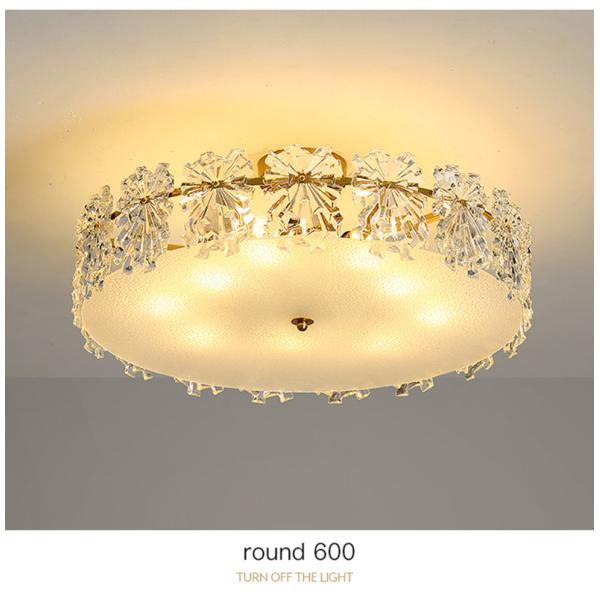 Transparent Glass Led Chandelier For Living Room Foyer Hall Luxury Ceiling Lamp Decor Kitchen leaf chandelier(WH-CY-250)