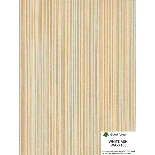 Естественный белый ясень с - X106 воспроизвело древесину для того чтобы лощить темный желтый цвет для мебели