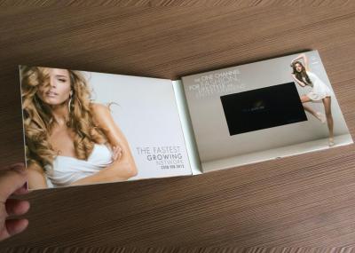 A5 Size Folded Lcd Greeting Card Hd Video Brochure Rechargeable
