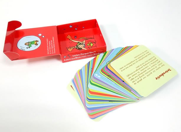 Die Cutting Children Playing happy birthday Laminated Card Set Printing Service Online
