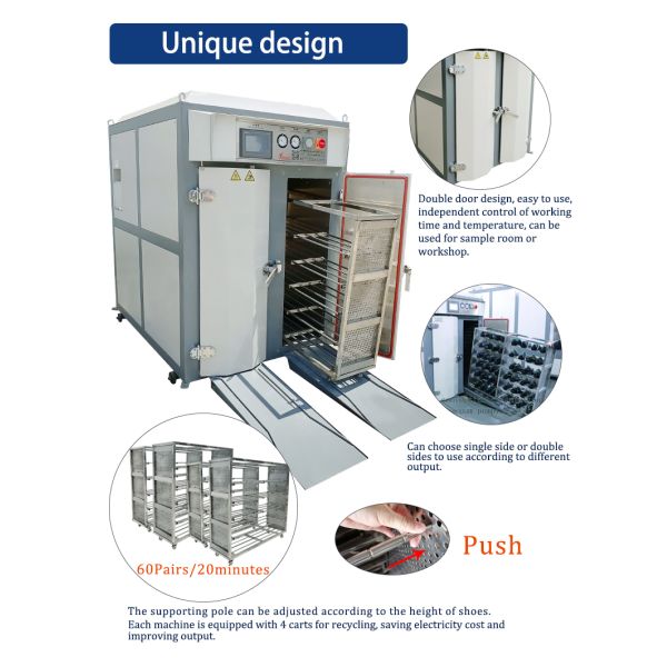 Shoe Heat Setting Machine Equipped with Microcomputer PLC Interface for Convenient Operation and Production Management