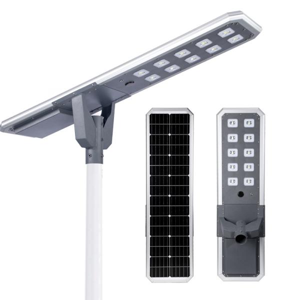 Monocrystalline Silicon Integrated Automatic Solar Street Lighting With Inbuilt Battery 150-160lm/W