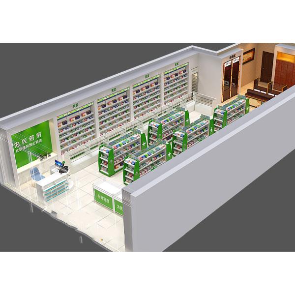 Розничный глаз шельвинг гондолы фармации аптеки металла улавливая 1-7 слоев