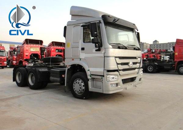 371HP Heavy Tow  Truck Euro II Emission Standard 2200 Rpm 371 Hp Howo Tractors