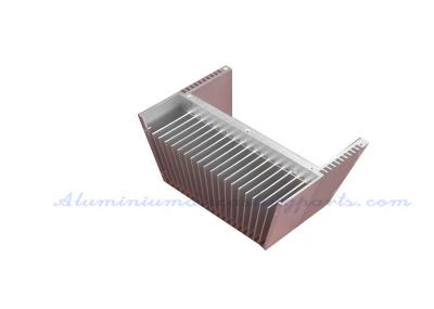 A prata anodiza o dissipador de calor de alumínio expulso para o automóvel UPS