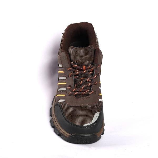 Steel Toe Lace up Slip Oil Resistant Microfiber Leather Mesh Upper Sole Rubber Safety Shoes