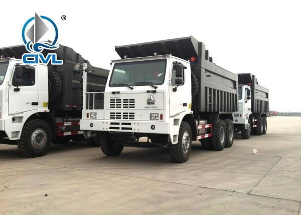 Sinotruk 70T 6x4 Howo Heavy Duty Loading Mining Dump Truck For Big Rocks In Wet Mining Road