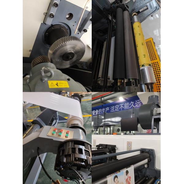 Single Faced Printing Unit Type 6 Colors Flexographic Machine for Paper Plate Varnishing