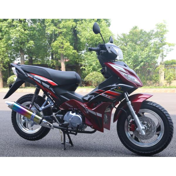 Wide Tire 110cc Cub Motorcycle Single Cylinder Air Cooled With LED Headlight