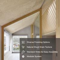Panneaux muraux laminés en bois naturel à grains