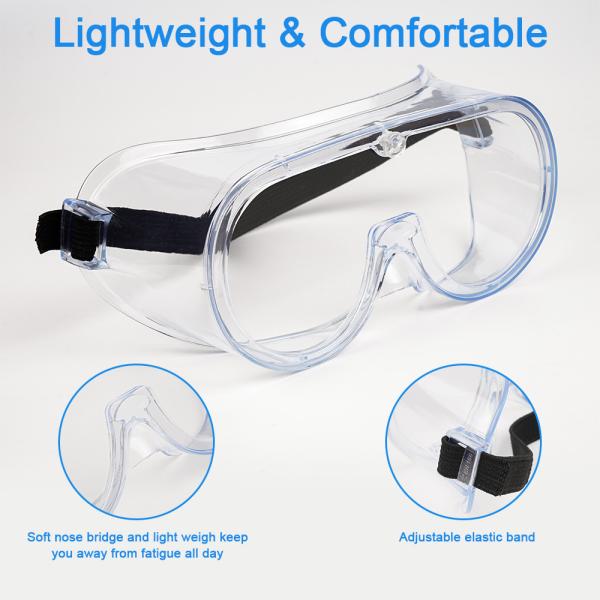 Disposable Anti Virus Anti Splash Medical Safety Goggles Safety Protection