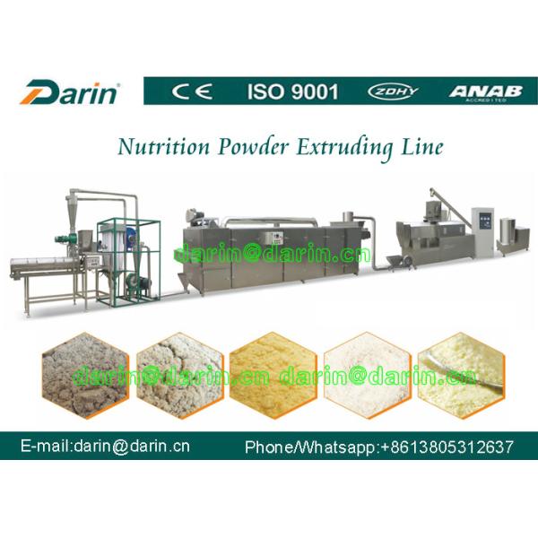 Pó gêmeo do arroz do leite do bebê da extrusora de parafuso que faz a máquina com ISO do CE habilitado