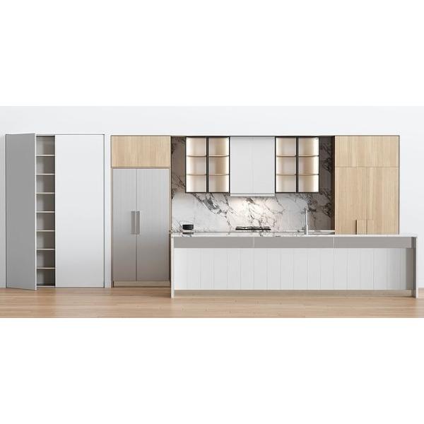 Неофициальные советники президента Италии современные конструируют с белой мебелью кухни шкафов хранения кладовки печи острова