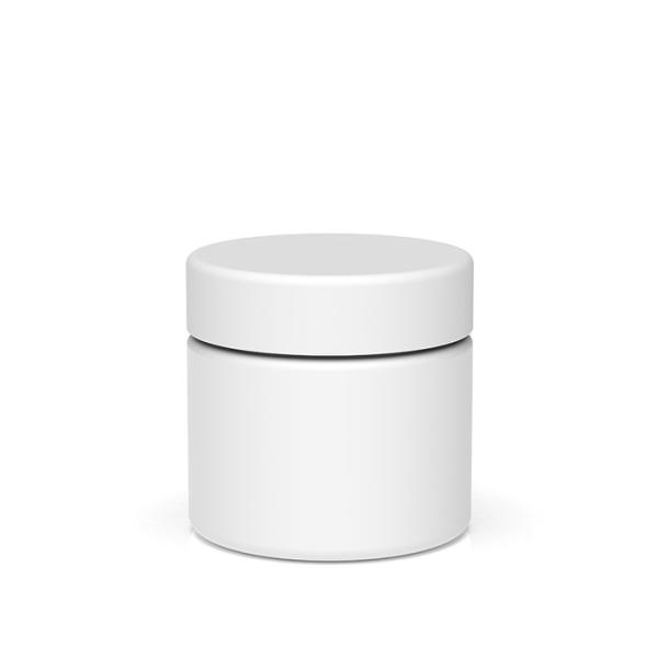 Крышки Кр герметичной матовой белой стеклянной банки на 3 унции с защитой от запаха стеклянной тары черные гладкие