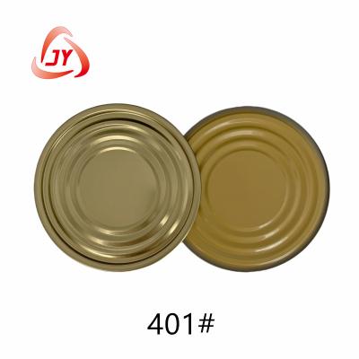 Dust Proof TFS Tinplate Can Lids Gold And Yellow Tomato Sauce Lid 401# 99mm