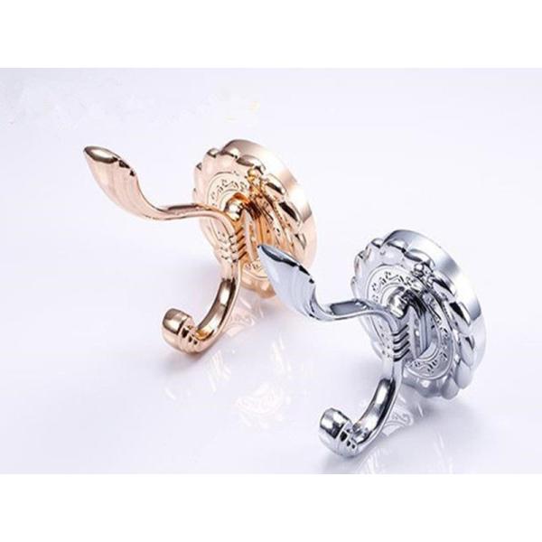 Chrome Plated Solid Wall Hangers Rose Gold Luxury Clothes Hooks Rose Gold Classical Towel Rack