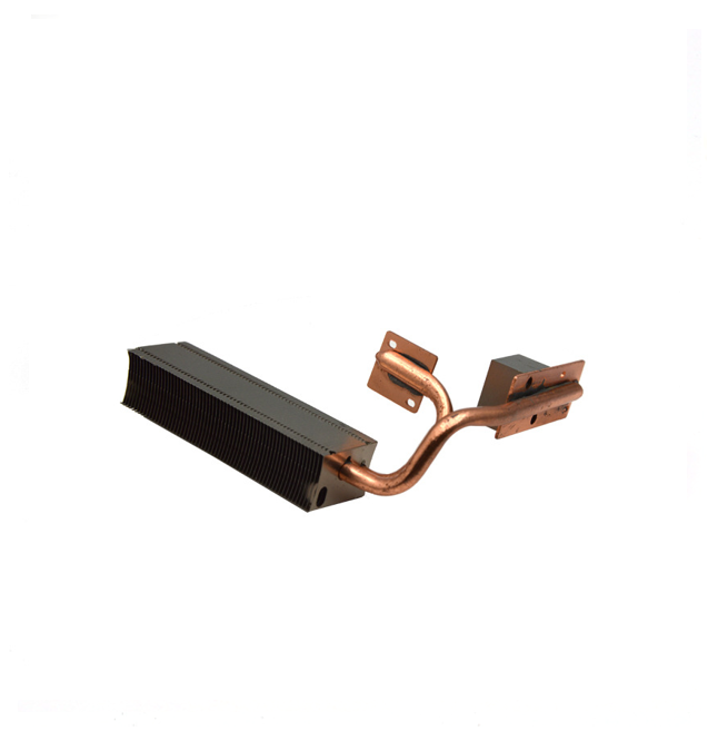 Notebook Heat Pipe Heatsink, Dual Copper Heatpipe Aluminum Fin Cooling Module For Laptop CPU GPU All‑in‑one PC