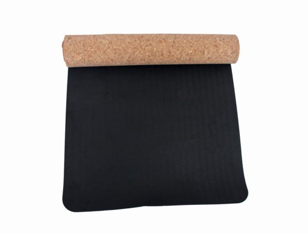 Ningbo virson New design hot selling CORK TPE yoga mat customized