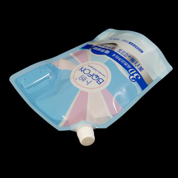 耐久的で便利なスプートポケット 洗濯用洗剤の梱包用 ハンドル付き カスタム印刷 批量注文 割引