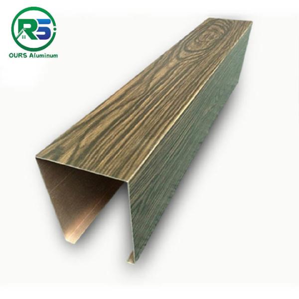 Teto suspendido linear 0.9mm do metal do perfil de alumínio de U para a construção