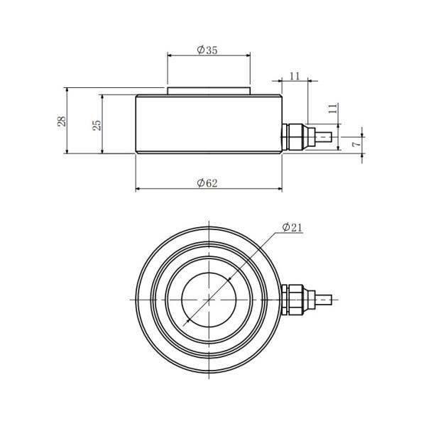 водоустойчивое испытание давления прессы ячейки загрузки кольца датчика 0.2kg силы 3-3t
