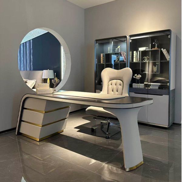 2026 New Hign End Home Office Furniture Table Modern Luxury Italian Custom Home Office Table