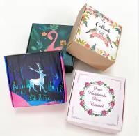 Boîtes à savon personnalisées en papier blanc 300 g/m² pour savons en pain