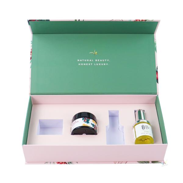 Smart Empty Black Magnetic Perfume Bottle Packaging Box With Eva Luxury Gift