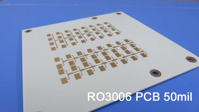 PCB микроволны платы с печатным монтажом 2-Layer Rogers 3006 50mil 1.27mm Rogers RO3006 RF с золотом погружения
