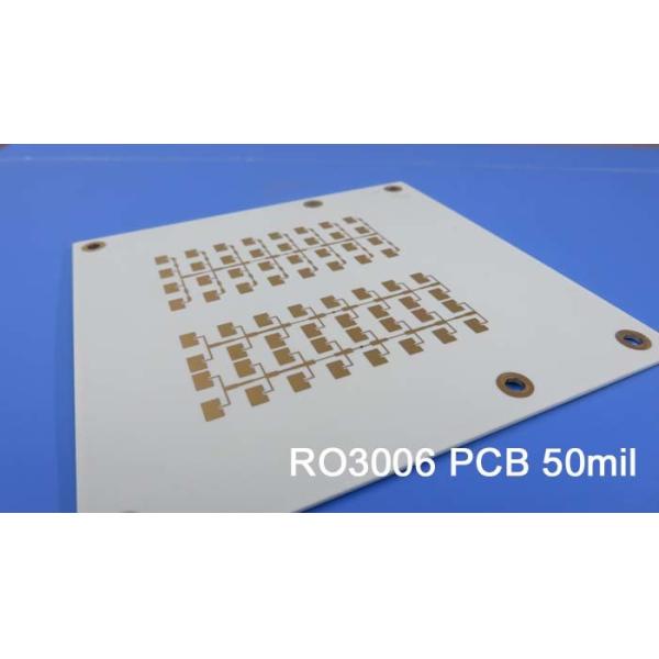 PCB микроволны платы с печатным монтажом 2-Layer Rogers 3006 50mil 1.27mm Rogers RO3006 RF с золотом погружения