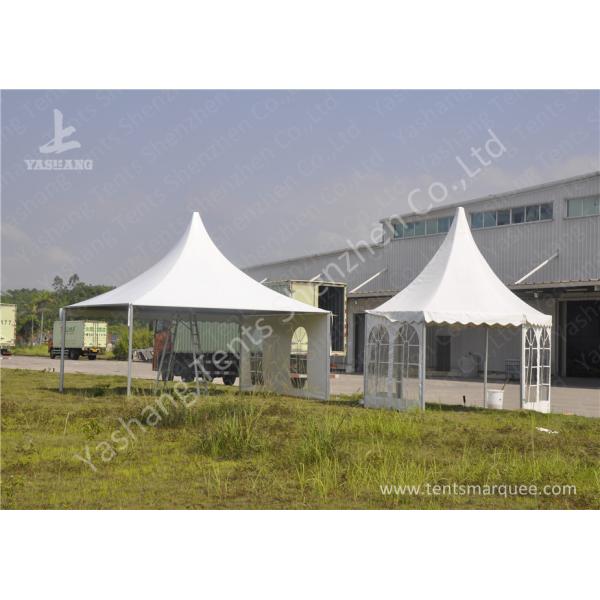 Extruded Aluminum Alloy Frame Outdoor High Peak Pole Tent Soft PVC Windows