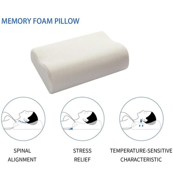 Anti-Static Orthopedic Sleeping Nursing Bed Pillow with Adjustable Contour Memory Foam