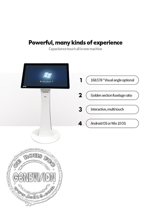 Signage дизайна AIO WiFi Freestanding цифров 32in LCD t