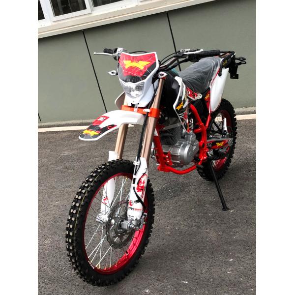 Red Street Legal Enduro Motorcycle Hydraulic Disc Brake Digital Speedometer