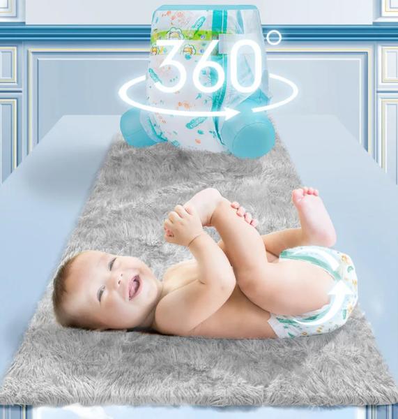 OEM descartável agradável sonolento do tecido do bebê com Backsheet respirável